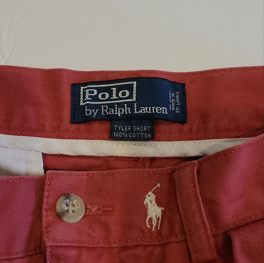 Polo Ralph Lauren Mens Red Tyler Shorts Sz.31 embroidered ponies - Picture 3 of 8
